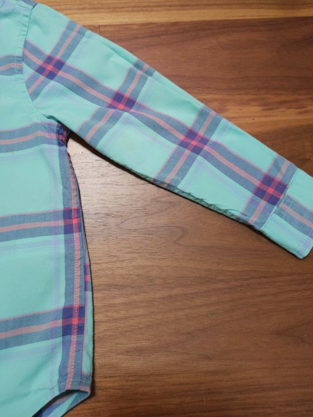 Vineyard Vines Boys 2T Whale Shirt Plaid Button Down Mint - Picture 7 of 9